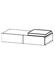 Подушка для сидения Duravit DuraStyle 400х400х60 искусственная кожа DS993800000