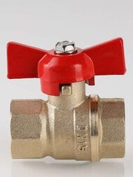 Кран шаровый VALTEC СТАНДАРТ 3/4"ВВ бабочка (PN40) VT.122.GN.05 — изображение 7