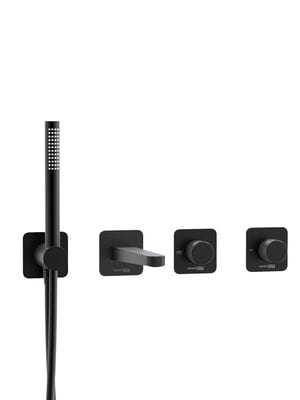 Смеситель для ванны/душа WasserKRAFT Fulda A5251.299.301.302.242.217 черный Soft-touch