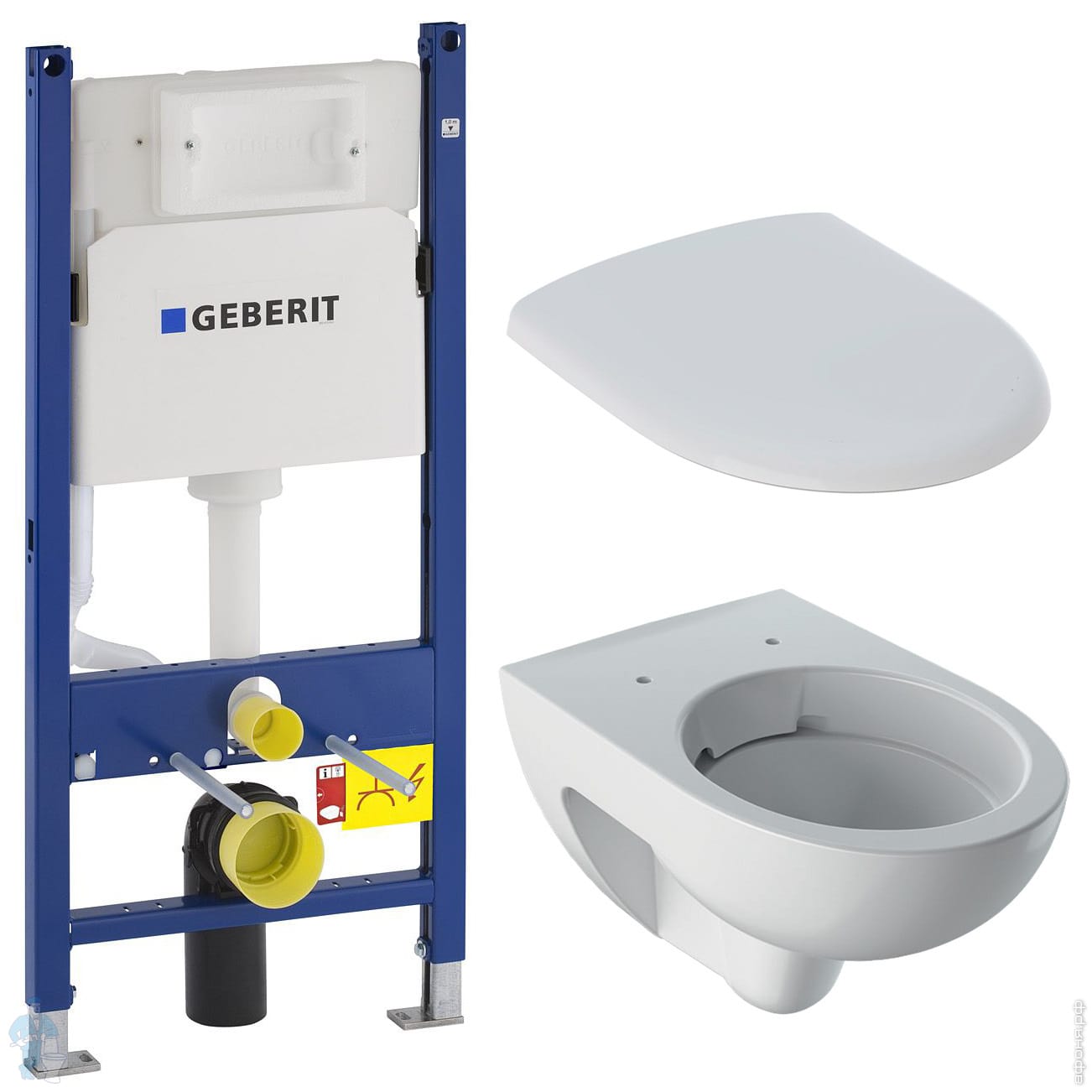 Инсталляция Geberit Duofix Delta 3 in 1+ Унитаз Geberit Renova ...