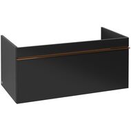 Тумба под раковину Villeroy & Boch VENTICELLO A935 05 PD (953х420х502) 1 ящик, черный, ручки медь
