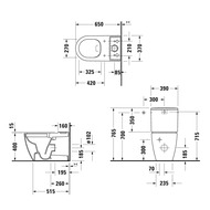 ������-������� Duravit Soleil by Starck 370�650�765 ������������, ����� 2011090000+0945100005