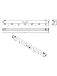 Коллектор VALTEC 1" на 7 выходов 1/2"Н нерж. м/о 100 мм VTc.510.SS.060407 — изображение 4