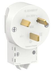 Вилка Systeme Electric BLANCA скрытой установки силовая 2P+N 32А, 250В, белый BLNSV003231