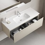 Тумба подвесная SANCOS Snob R 1.0 1195х445х406, 1 ящик, доводчик, Beige Soft ,SNR1.0120CE