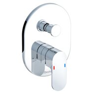 Уценка! Смеситель для ванны/душа RAVAK Chrome CR 065.00 встраиваемый, внешняя часть