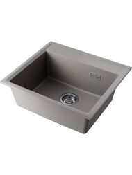 Мойка Omoikiri DAISEN 57 GR (570х510х195) врезная, артгранит, цвет leningrad grey 4997311