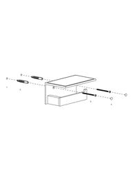 Держатель туалетной бумаги Decor Walther CONTRACT с полкой, цвет: хром 0654100