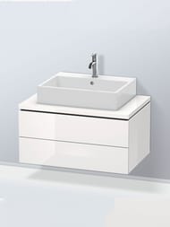 Тумба под раковину для столешницы Duravit L-Cube 820х400х547 2 ящика, белый глянец LC581702222 — изображение 2