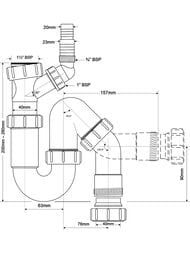 ����� P/S-�������� McAlpine (1 1/2"�40��) ������� ��� ���.�������,�������.����� � �����.������ MRSK7