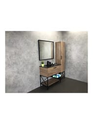 Шкаф-колонна COMFORTY Бредфорд-40 (390х1900х320) напольный, дуб темный 00004148004