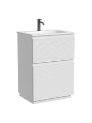 Тумба под раковину Sancos Folk Floor FL60FW 590х445х850 напольная, с 2-мя ящиками, цвет: Bianco