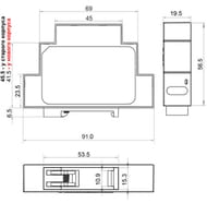 ���� ������� ��������� ZONT ��� ����������� � GSM ������������ 12-24V/DIN ML13968