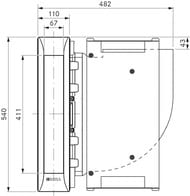 ������� BORA Professional 3.0 (110�540) ������������ � ����������, 613 �3/�, 550 ��, ������ PKA3AB