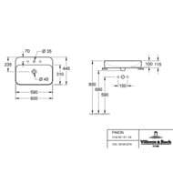 �������� Villeroy & Boch Finion 414264R1 (600�445) �����.���������, ������� �������, ceramic+