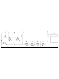 Тумба под раковину Duravit L-Cube 1290х550х481 подвесная, 2 ящика, белый матовый LC625801818 — изображение 3