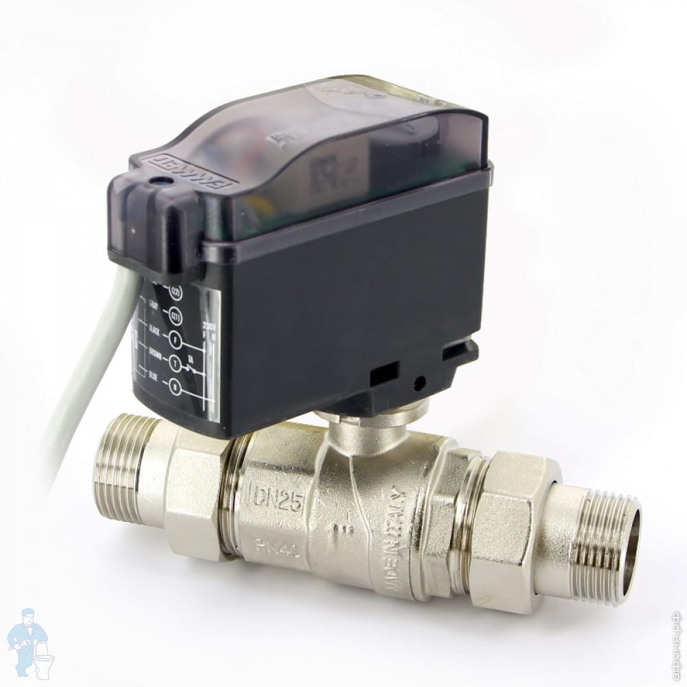 Кран 2-ходовой EMMETI MODULO PLUS 2\"Н с сервоприводом, нормально ...