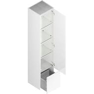 Пенал KERAMA MARAZZI MODULA подвесной с ящиком и дверцей, 350х330х1655, белый глянцевый MO.165\WHT