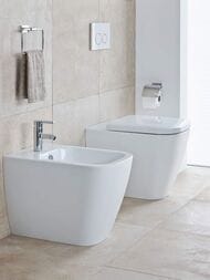 Унитаз приставной DURAVIT HAPPY D.2 365х570х400 гор. выпуск, с креплением, белый 2159090000