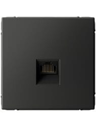 Розетка Systeme Electric ARTGALLERY компьютерная RJ45, кат. 5е, механизм, базальт, GAL001483