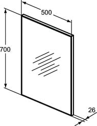 Зеркало Ideal Standard MIRROR&LIGHT (500х700) T3354BH