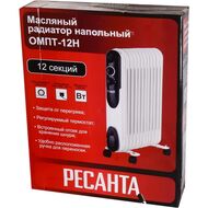 Радиатор масляный Ресанта ОМПТ- 12Н 2500 Вт, 12 секций, 3 режима, до 30 м2,  67/3/5