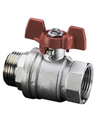 Кран шаровый Oventrop Optibal 1"ВН DN-25 PN 16 полнопроходной, ручка бабочка, латунь 1076308