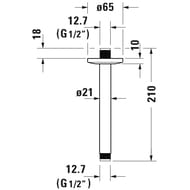 ��������� Duravit UV0670025010 ����������, ������� ��������, 200 ��, ����