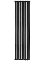 Дизайн-радиатор STOUT Tube Round 9 секц. ниж.прав.подкл. R40 1-1750-9 RT RAL9005 черный