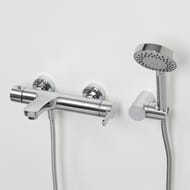 Смеситель для ванны/душа WasserKRAFT Berkel 4801 настенный, однозахватный, душ. гарнитур, хром