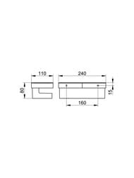 �������� ��� ���� Keuco Moll 240�110 ���������, ����/�������� 12758010001