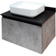 Тумба COMFORTY Эдинбург-75 (600х700х400) подвесная, столеш,. раковина, бетон светлый 00004149066