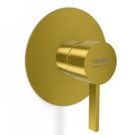 Смеситель для душа Remer Metrica MC30LHS, латунь брашированная PVD
