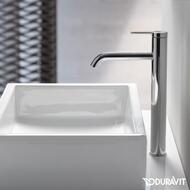 Смеситель Duravit C.1 для раковины высокий однозахватный с донным клапаном, излив 136мм C11030001010