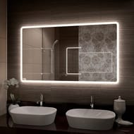 Зеркало COMFORTY Лотос-120 (1200х700х40) подвесное,LED-подсветка, бесконтактный сенсор 00-00013494
