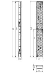 ����� ����������� DN 100 Gidrolica Light (1000�115�55) � �������� �������� ������������, �15, 08096