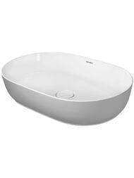 Раковина Duravit Luv 600х400 шлифованная, серая матовая, выпуск с керамической крышкой 0379602300