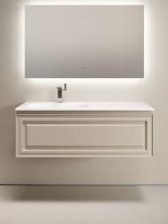 Тумба под раковину Sancos Very VR120LCE 1195х445х406 подвесная, левая, 1 ящик, цвет: Beige soft