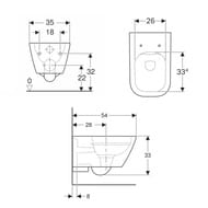 ������ ��������� Geberit Smyle Square (350�540�330) ������������ 500.208.01.1