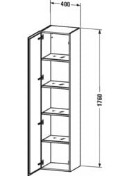 ����� Duravit L-Cube 400�1760�363 ���������, 4 �����, ����� �����, ����� ������� LC1180L1818
