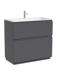 Тумба под раковину Sancos Folk Floor FL90FGS 890х445х850 напольная, с 2-мя ящиками, цвет: Grey soft