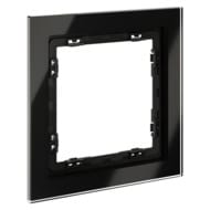 Рамка на 1 пост Voltum S70 VLS110108 стекло, черный
