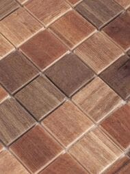 Мозаика Vidrepur Wood Dark Blend (317х317) на сетке, коричневый микс (шт.) — изображение 3