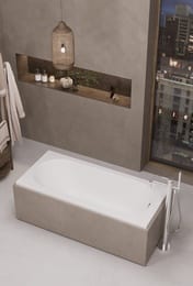 Ванна Alba Spa Суприм (Suprime) прямоугольная 170х75см ВПР041000200, белый глянец — изображение 2