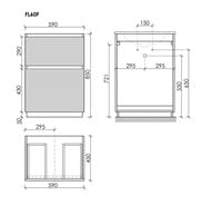 Тумба под раковину Sancos Folk Floor FL60FGS 590х445х850 напольная, с 2-мя ящиками, цвет: Grey soft