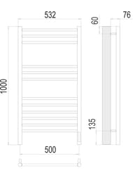 ����������������� TERMINUS ������ �12 532x1000x400 sensor quick touch, RAL 9005 ������ �������