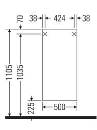 ���� ��������� Duravit Ketho 500�880�360 ����� �����, ����� ������ KT1266L2222