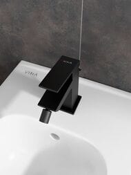 Смеситель для биде VitrA Minimax Square A4372636EXP однорычажный матовый черный латунь