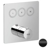 Смеситель термостатический для душа Remer X Style X99QD3KBNO, черный матовый