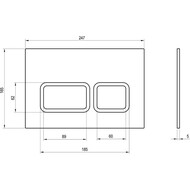 ������� ����� RAVAK TWIN Flat ������������, ����� X01739